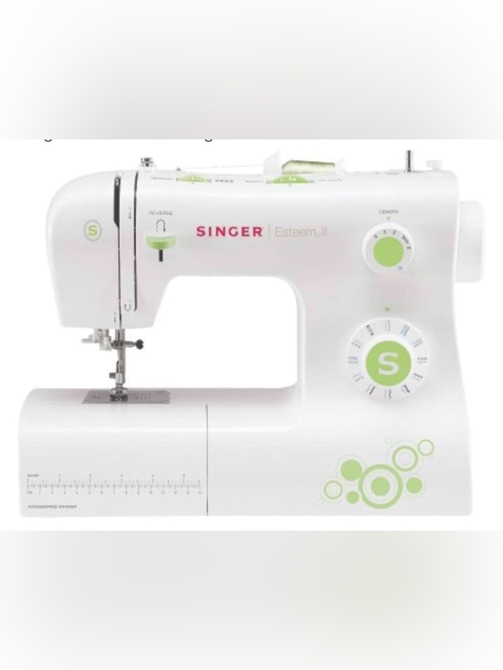 Singer 2273 Esteem II 23 Stitch Sewing Machine w/ Pedal, Manual- Free Arm EUC